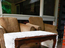 Load image into Gallery viewer, Single sofa arm chair feather cushions removable covers w/ wheels 12 piece avail
