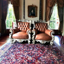 Load image into Gallery viewer, antique white desk wall unit white dining table white sofa set and more

