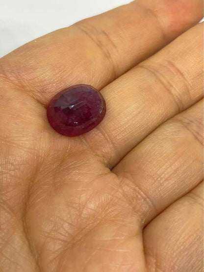 10 ct natural ruby Kashmir Région gift July birthday stone