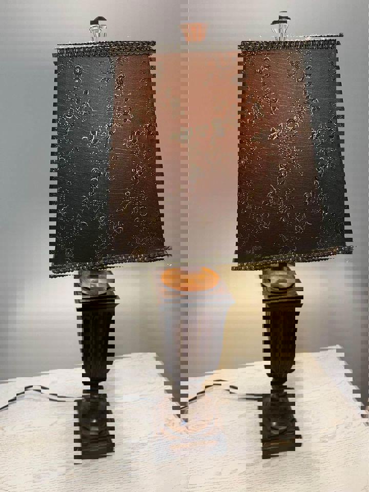 Antique lamp 75 cm tall 23 cm width