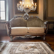 Load image into Gallery viewer, Large vintage luxury 7 seats sofa set lounge suite refurbished new condition
