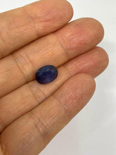 Load image into Gallery viewer, 3.96 ct Kashmir natural sapphire cornflower( blue to purple)with GIL certificate
