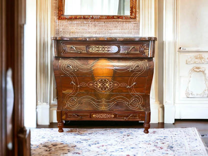 114x52x110cm antique French style chest of drawers dresser sideboard solid timb