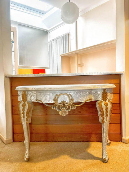 Impressive French antique white luxury extra large 2.68m bookshelf