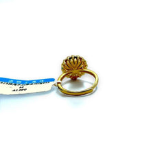 Load image into Gallery viewer, 9mm Elegant Golden Pearl Ring with Certification
