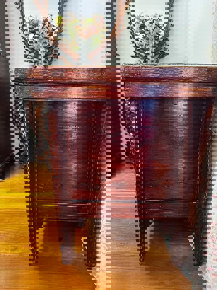 107x 77x 57d cm Vintage Chinese cabinet hall Stand hand carved solid timber