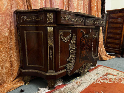 French 19th Century Louis XVI Style Bronze Mounted Commode Cabinets sideboard