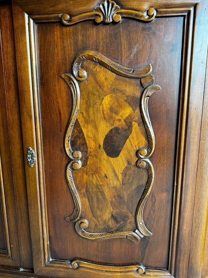 Solid timber large buffet sideboard display cabinet Made in Italy new condition