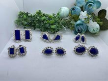 Load image into Gallery viewer, Afghan Top quality genius Lapis earrings, sterling silver handmade
