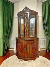 Load image into Gallery viewer, Antique small size Display Cabinet corner display cabinet sideboard
