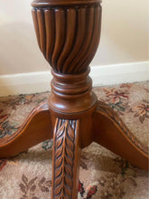 Load image into Gallery viewer, Antique 60cm ROUND table $150 with matching cushions chair $60 Templestown

