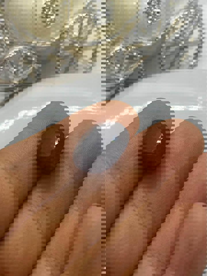 Natural sapphire 15.13ct brilliant cut Sri Lanka dark blue with GRS certificate