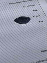 Load image into Gallery viewer, 10.33ct natural blue sapphire with international certificate GEMID from Kashmir
