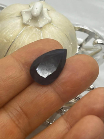 Kashimr 10.81ct natural blue sapphire pear cut no heat treated national post
