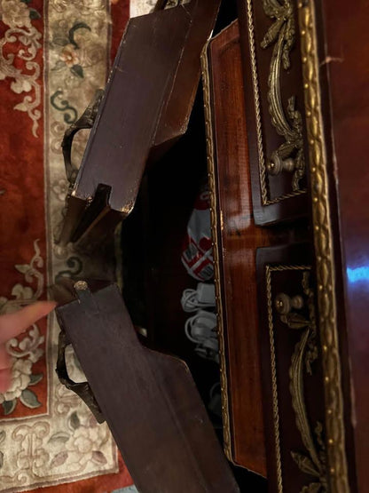 French 19th Century Louis XVI Style Bronze Mounted Commode Cabinets sideboard