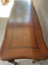 Load image into Gallery viewer, Solid timber with nice hand caving hall stand hall table end tall 126 x46x76 cm

