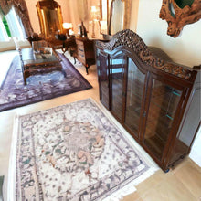 Load image into Gallery viewer, Chinese antique dragon and phoenix glass cabinet display cabinet 180x135x46cm
