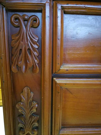 105×46×87h cm tall boy chest of drawers sideboard TV unit solid timber refurbished