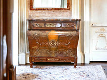 Load image into Gallery viewer, 114x52x110cm antique French style chest of drawers dresser sideboard solid timb
