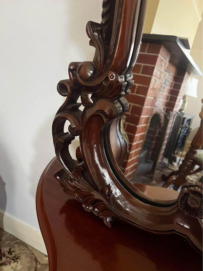 115x87cm antique timber mirror excellent condition