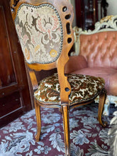 Load image into Gallery viewer, Beautiful baroque vintage dining chairs 6 pieces available solid strong
