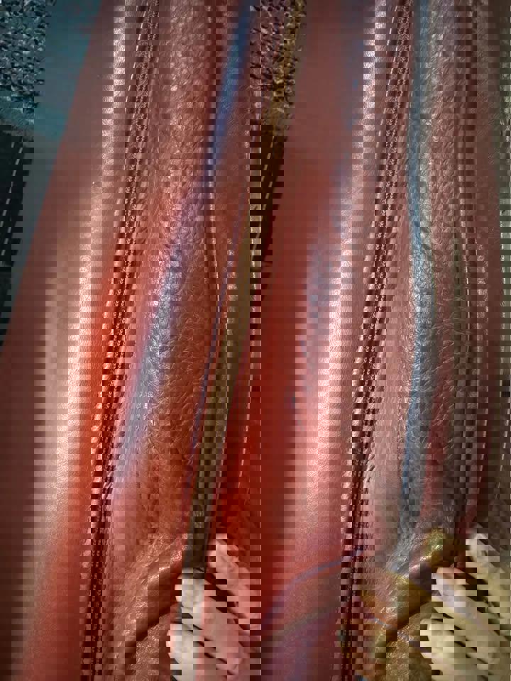 Vintage pure red leather sofa super comfortable 3 seats