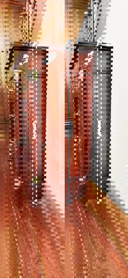 Antique European Brass Inlay Masterpiece cabinet sideboard hall stand hallway