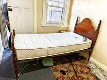 Load image into Gallery viewer, Excellent condition Vintage single bed frame with high quality latex single mattress
