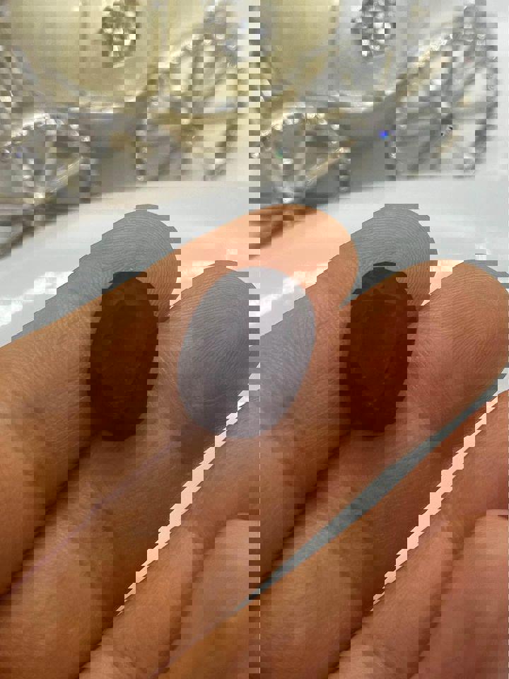 Natural sapphire 15.13ct brilliant cut Sri Lanka dark blue with GRS certificate