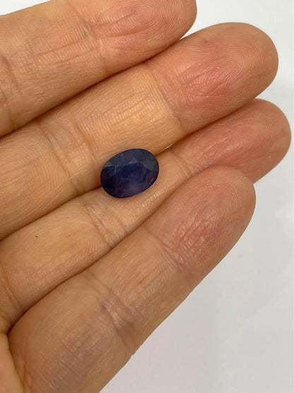 3.96 ct Kashmir natural sapphire cornflower( blue to purple)with GIL certificate