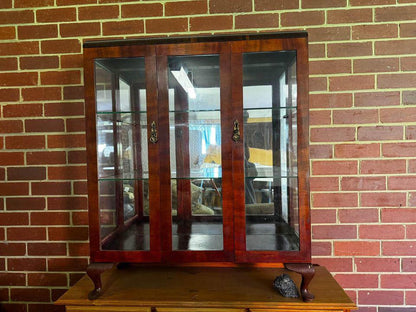 Vintage display glass cabinet crystal display cabinet