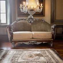 Load image into Gallery viewer, Large vintage luxury 7 seats sofa set lounge suite refurbished new condition
