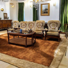 Load image into Gallery viewer, Vintage sofa set solid and strong 3 seat +2 x single seat with a matching coffee table free
