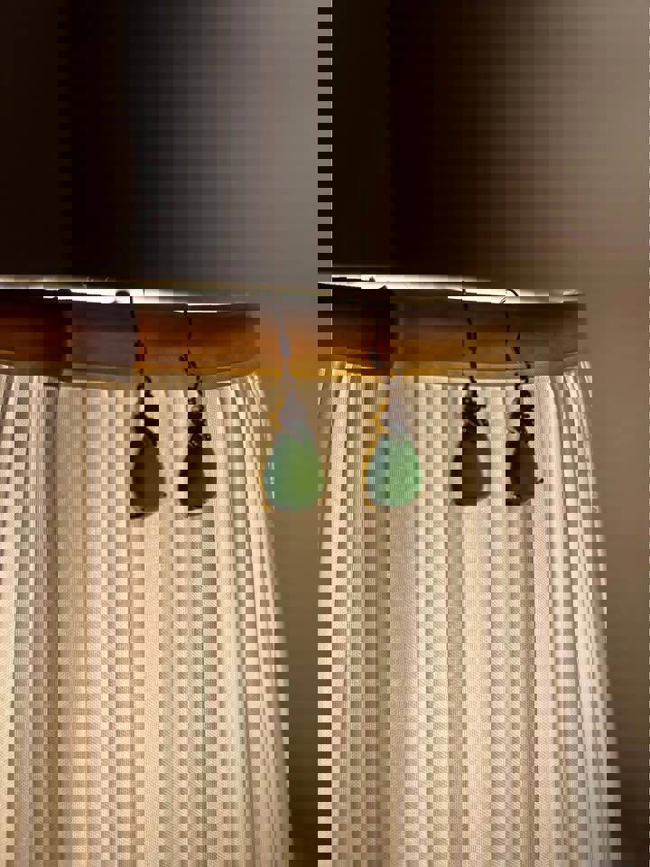 Natural green Jade earrings 18k gold filled 925 silver $239 and red jade necklaces $159