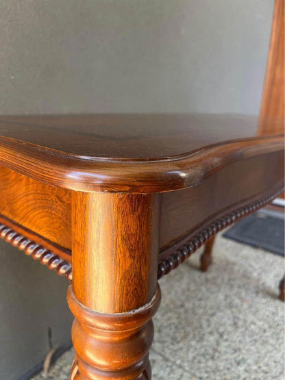 Solid timber with nice hand caving hall stand hall table end tall 126 x46x76 cm