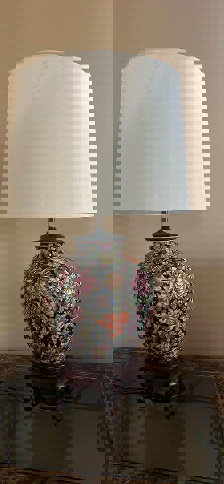 Elegant Decorative Lamp with Marble Top Table corner table coffee tables pairs table