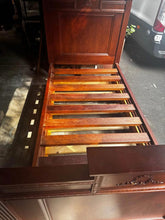 Load image into Gallery viewer, Victoria Ash timber vintage single bulk bed with two single mattresses
