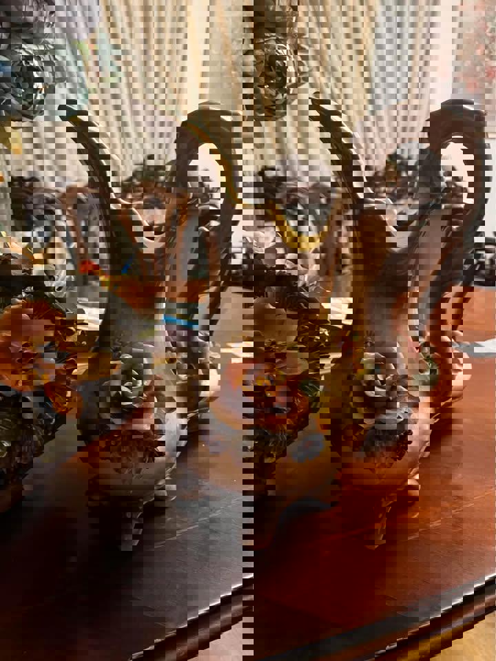 Vintage Capodimonte Flowers Floral vase $150 matching pots $100 each excellent