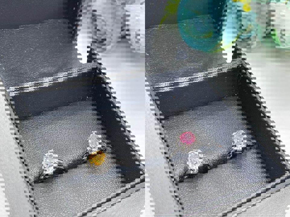 Stunning Dual Gemstone Ring Set - Pink & Yellow/Green Stones