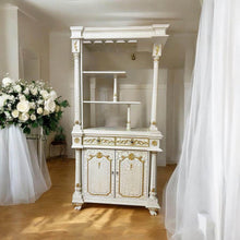 Load image into Gallery viewer, Vintage French-Style Bar Cabinet (Double-Sided) solid timber perfect condition
