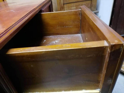 105×46×87h cm tall boy chest of drawers sideboard TV unit solid timber refurbished