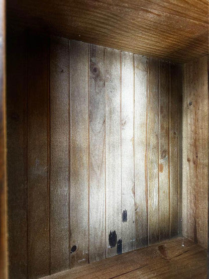 Large thick rustic wooden coffee table tv unit sideboard and a pair matching corner tables