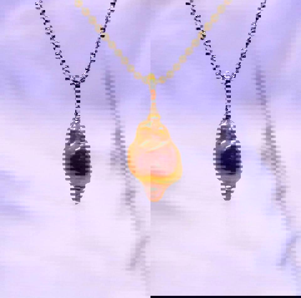 S925 baroque diamond style natural Freshwater Pearl Pendant with certificate