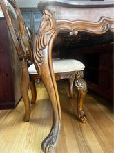 Load image into Gallery viewer, Luxury antique large dinner table hand carved solid timber
