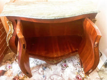 Load image into Gallery viewer, reproduction Louis XV green Mable top hall stand console table new condition
