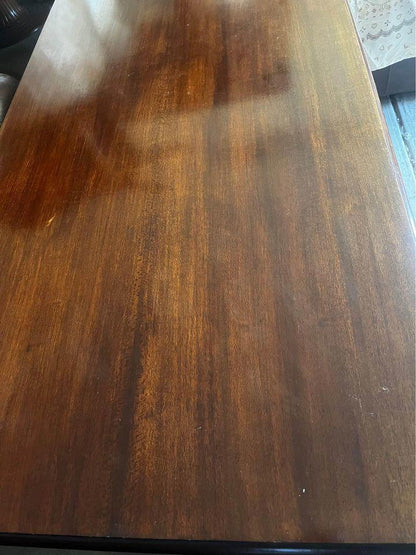 Antique 80 years+ walnut solid timber desk excellent condition pure brass acce