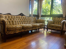 Load image into Gallery viewer, Antique Italy Rococo style sofa set 4 seat +2 x single sofas refurbished
