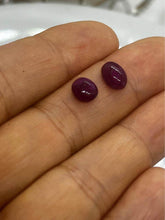 Load image into Gallery viewer, 1.12 Ct and 1.48 Ct  natural ruby from Kashmir region Purplish red with certif
