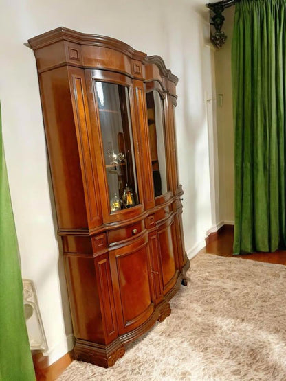 Perfect condition wall unit mahogany buffet sideboard vintage