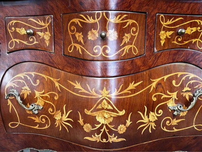 82x40x80h cm Elegant French 18th Century Commode Louis XV hall stand marble top